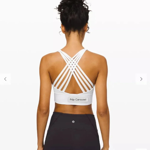 🚫SOLD🚫 Lululemon Free to Be Moved Bra Medium Support, A/B Cup White 2 - Picture 3 of 6